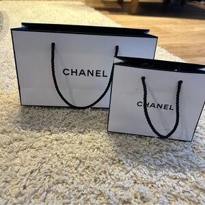 CHANEL Black and White Gift Bags